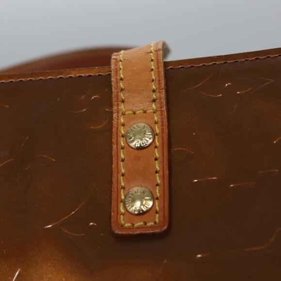 LOUIS VUITTON Monogram Vernis Reade MM Hand Bag Bronze M91143 - Picture 10 of 16